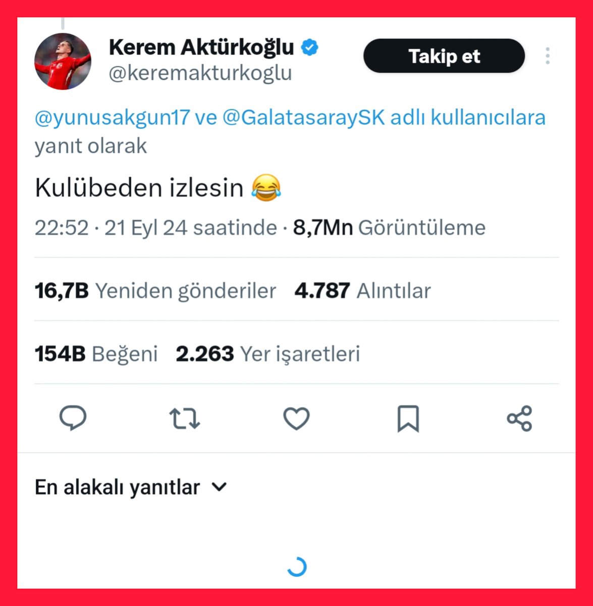lemarcaspors_'s tweet image. Kerem Aktürkoğlu, Mert Hakan Yandaş'a laf attığı paylaşımı kaldırdı.