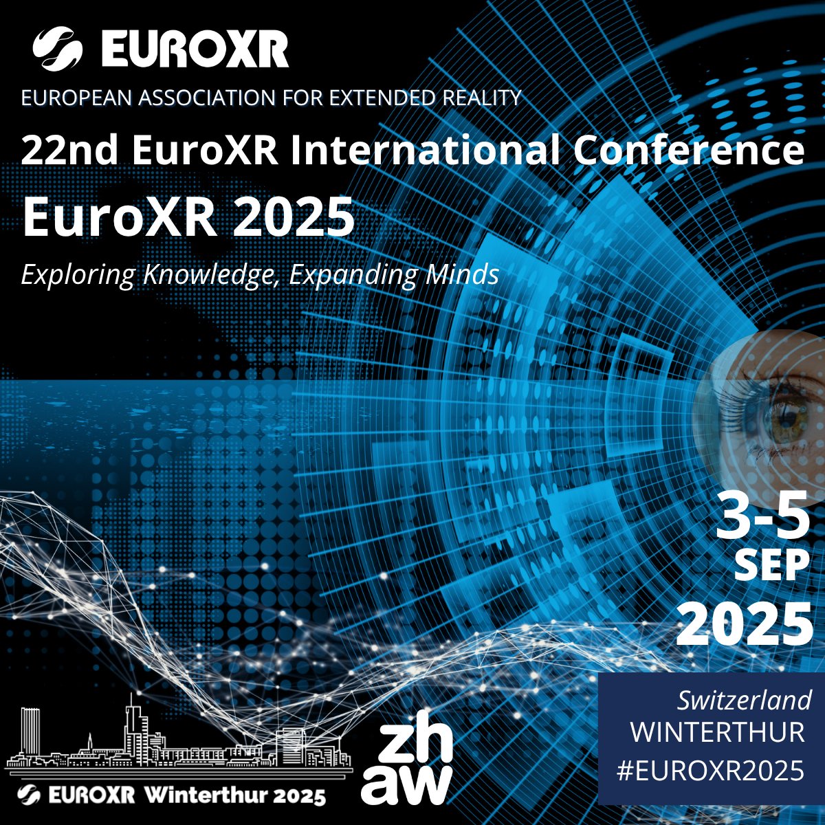Excited to share that Phasmatic will be part of the special session “Extended Collaborative Telepresence”, co-organized by the <a href="/CORTEX2EU/">CORTEX2</a>  and <a href="/SPIRIT_eu/">SPIRIT project</a>  projects at the 22nd <a href="/Euro_XR/">EuroXR</a>  International Conference taking place in Winterthur, Switzerland (Sept 3–5). See you there!!