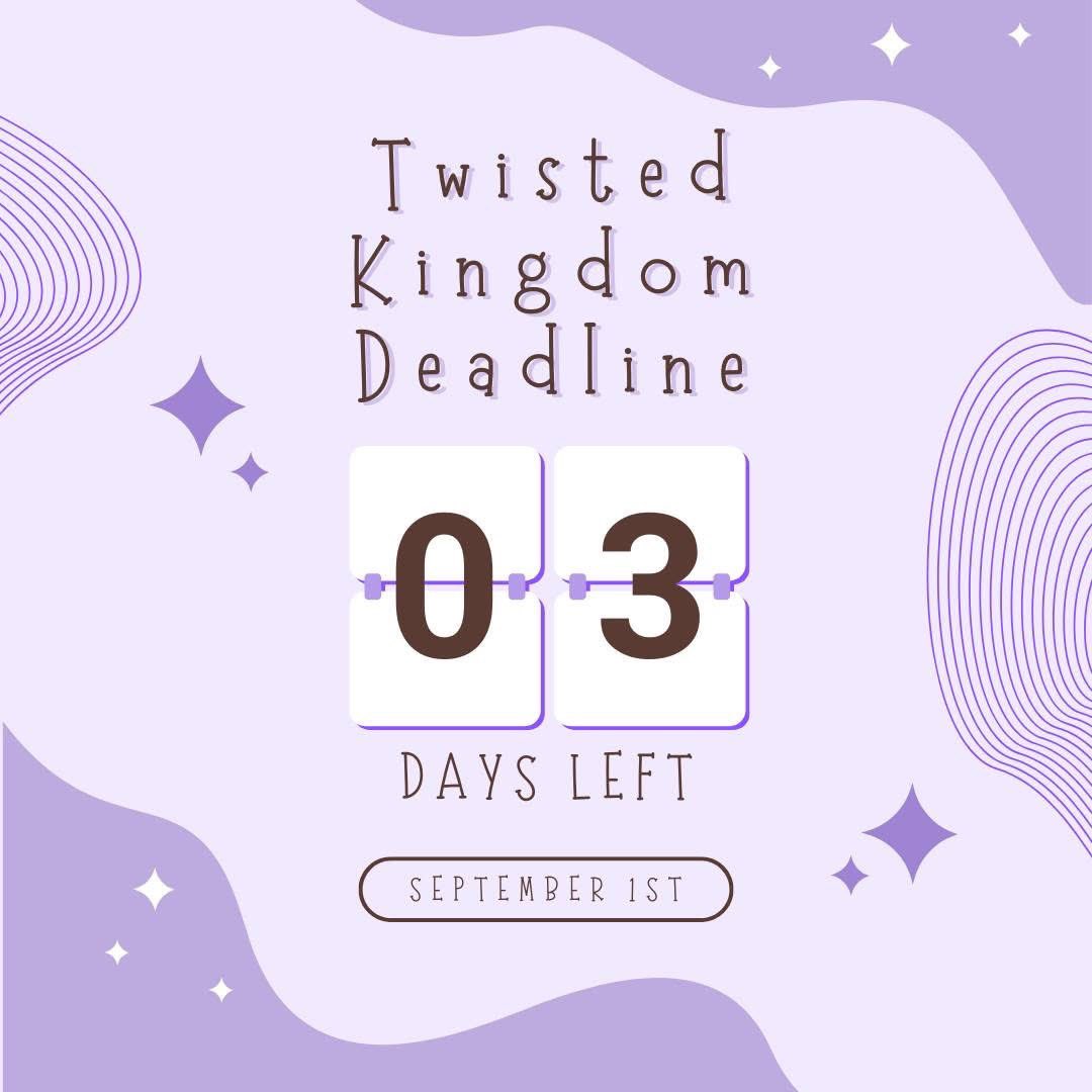 💜 Deadline Countdown 💜 

There are THREE DAYS left until our submission deadline! 

STOP HESITATING. GIVE US YOUR STORY. WE LOVE YOU.

Submission details can be found here: ela-literary-magazine.squarespace.com/729158575509