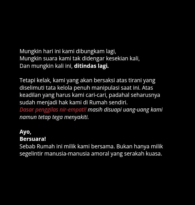 RIP Indonesia's Democracy.
