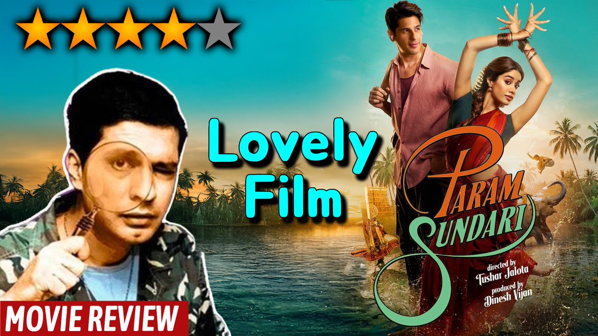 Bollywood Spy (@bollyspy) on Twitter photo ‘Love Notes & Sizzling Harmonies..’
Param Sundari Review By RJ <a href="/DIVYASOLGAMA/">RJ🇬️9⃣ Divya (दिव्य) Solgama</a> ⭐️⭐️⭐️⭐️ (4/5)
Watch Out: youtu.be/Gs_PJTIX6Ps
Soulful songs, beautiful locations, Sidharth & Janhavi’s on screen sizzling chemistry makes this rom-com a sweet watch for the weekend.
Kudos to ‘Love Notes & Sizzling Harmonies..’
Param Sundari Review By RJ <a href="/DIVYASOLGAMA/">RJ🇬️9⃣ Divya (दिव्य) Solgama</a> ⭐️⭐️⭐️⭐️ (4/5)
Watch Out: youtu.be/Gs_PJTIX6Ps
Soulful songs, beautiful locations, Sidharth & Janhavi’s on screen sizzling chemistry makes this rom-com a sweet watch for the weekend.
Kudos to