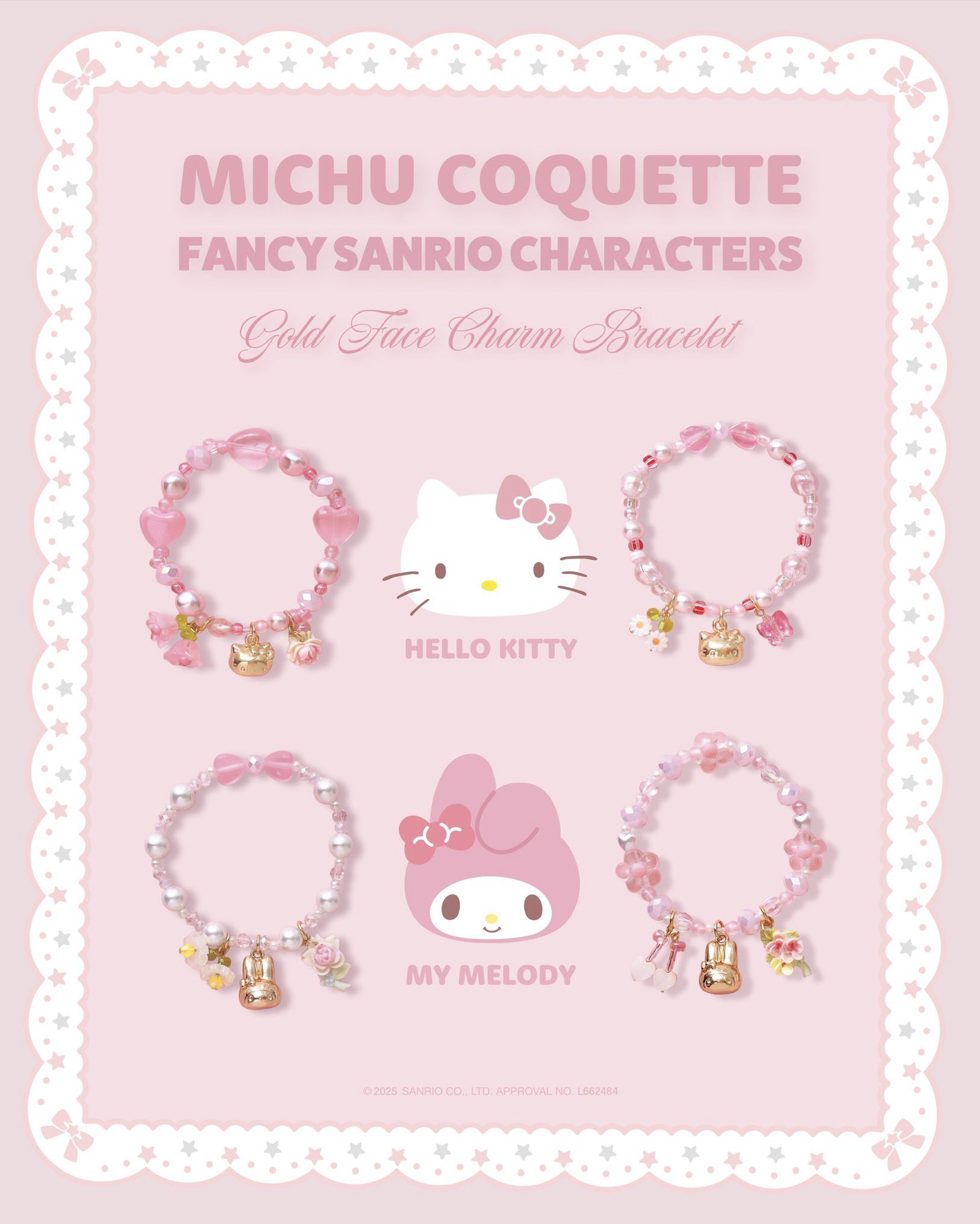 ＭＩＣＨＵ　ＣＯＱＵＥＴＴＥ　ミチュコケット　２連ブレスレット　マイメロ Amazon.co.jp: MICHU COQUETTE ミチュコケット 2
