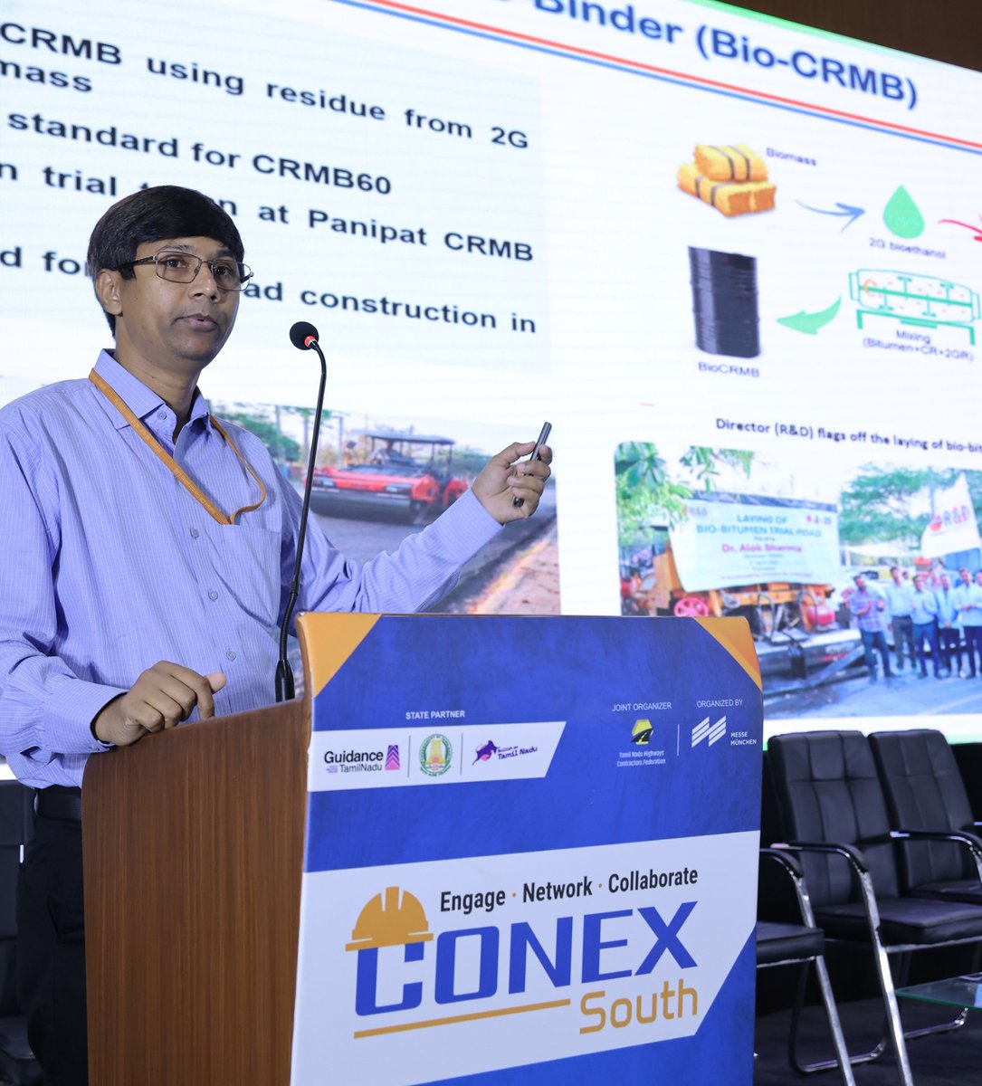 ConexSouth's tweet photo. The Technical Seminar by the Tamilnadu Highways Contractors Federation was a key highlight of Day 2 at CONEX South. The session featured engaging discussions on bitumen and road engineering as well as the design and construction of diaphragm walls for basements.

#conexsouth2025 https://t.co/QqpZBgD2ge