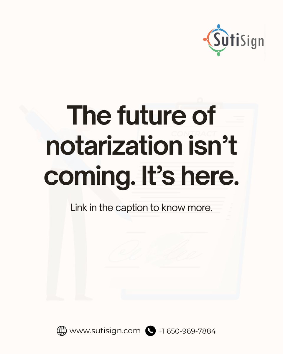 sutisoft's tweet image. Notarization without pens, stamps, or office visits? ✅
Remote Online Notarization (RON) is making it possible - secure, compliant &amp;amp; 100% digital.

Read how it builds digital trust: sutisoft.com/blog/remote-on…

#DigitalTrust #RON #eSignature #LegalTech