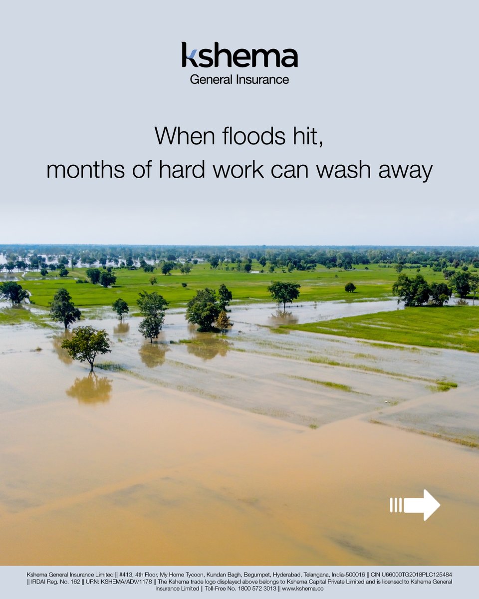Kshema_Suraksha's tweet image. With #Kshema's crop insurance, recover crop loss faster and get back to farming with confidence.

#kshemageneralinsurance #kshemaapp  #InsuranceMadeSimple  #InsuranceMatters #insurance #cropinsurance #FasalBima #FasalBachao #insuretech  #CropProtection #SafeHarvest
