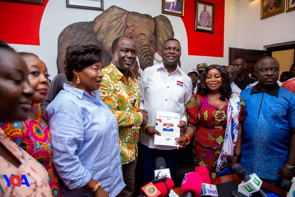 yoadutwum's tweet image. I have successfully filed my nomination to contest as Flagbearer of the New Patriotic Party.
This campaign is not just about winning an election, it is about restoring hope, building prosperity, and charting a bold new future for Ghana. As I declared, together we shall wage war…