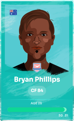 nfthunts's tweet image. We also bid farewell to Bryan Phillips, who has been with us for 9 months, hitting a near-max rating of 84 at age 25. Golden Boot is not out of reach for him. Sold for 0.175 ETH ($761.81) #Footium