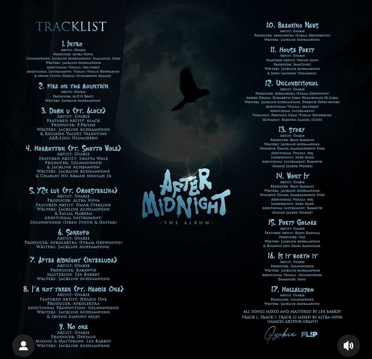 #AFTERMIDNIGHT #Album <a href="/Gyakie_/">After Midnight</a>  Track 15 <a href="/JoshuaMoszi/">Joshua Moszi 🎸</a> 🎸