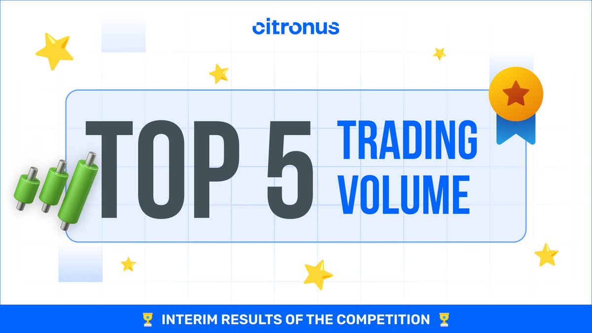 🔥 3 days left in the Citronus Trading Competition!📊

In the Trading Volume category, activity = rewards.

Even if your trades weren’t perfect — keep building volume!

Top-5 now:
🥇 $148K
🥈 $121K
🥉 $48K
4️⃣ $13K
5️⃣ $10K

🔝Trade more. Climb higher. Win with Citronus 💙