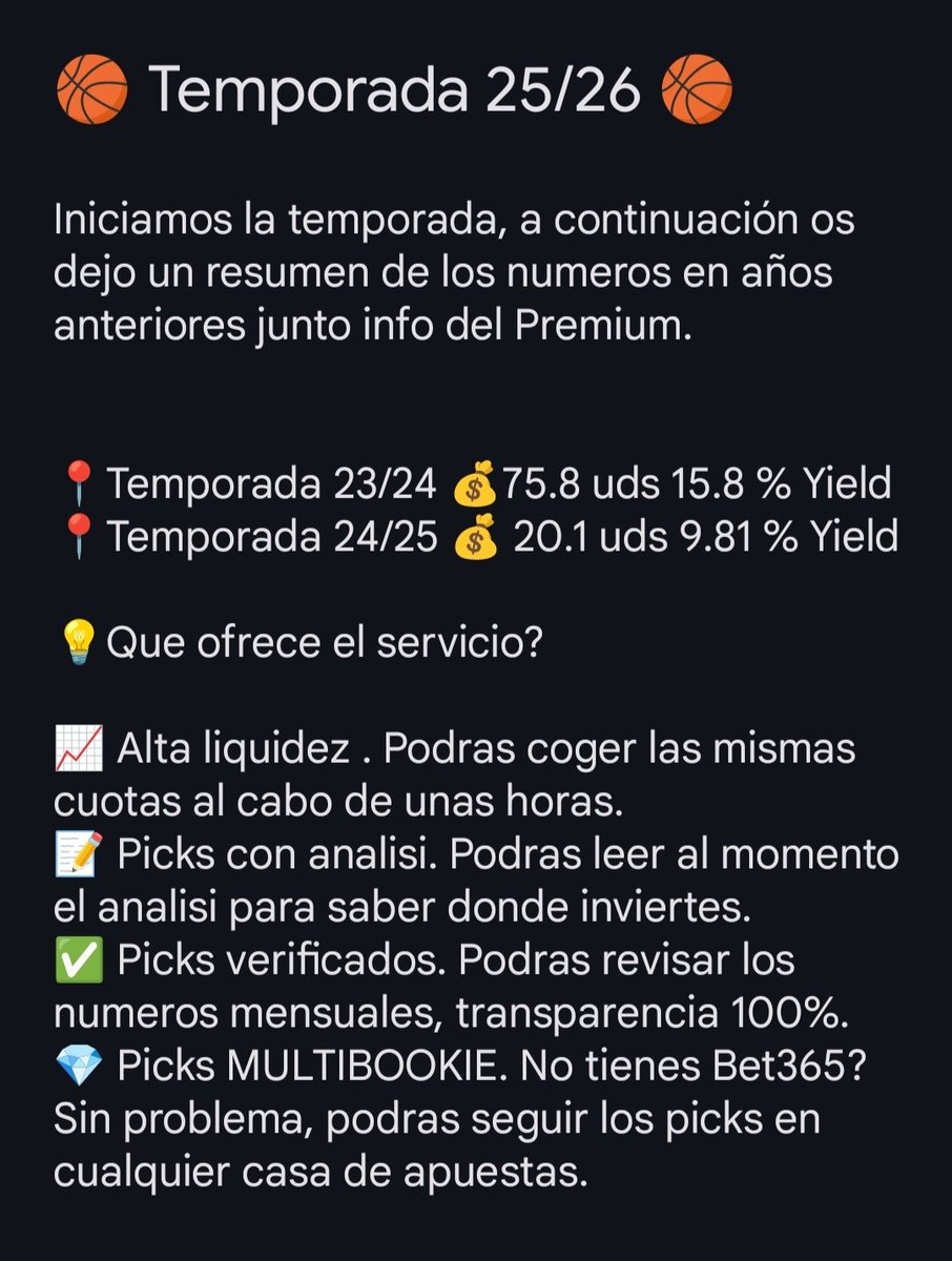 PicksAnna39538's tweet photo. 🔜 El dia 1 empezamos nueva temporada

🚨 Si llegamos a 50 interacciones 🔄 + ♥️ 

Habra dos regalos 🎁

📅 Los primeros 15 dias del Premium seran gratuitos por el canal Telegram
💰 50% de descuento en el servicio al contratar el primer mes.

Trato? 🤝

https://t.co/5rkv8eOhb6 https://t.co/GGDEr2FraB
