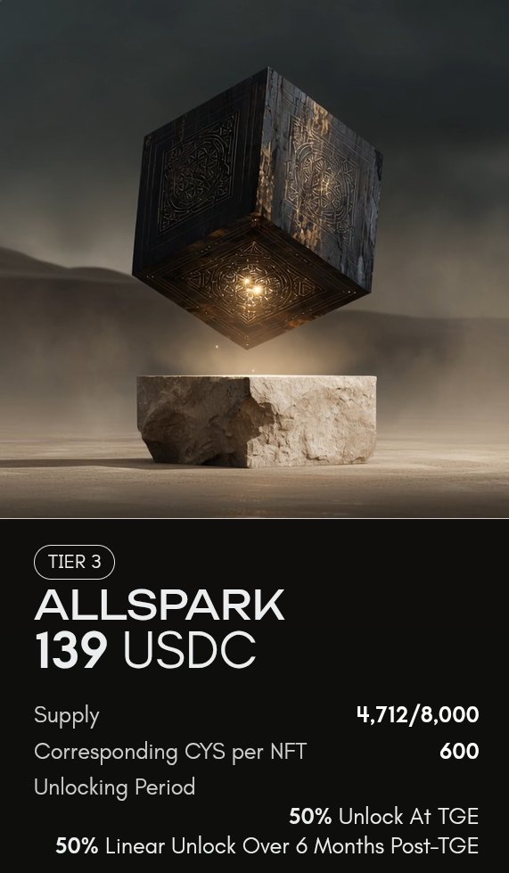 I luv how this cube node nft is named allspark since it's reminds me of my favorite movie Transformer (2007)

The ALLSPARK in Transformer Movie transform every machine into a robot. Now, think about of this cube in real life which is in <a href="/cysic_xyz/">Cysic</a> this ALLSPARK cube node nft
