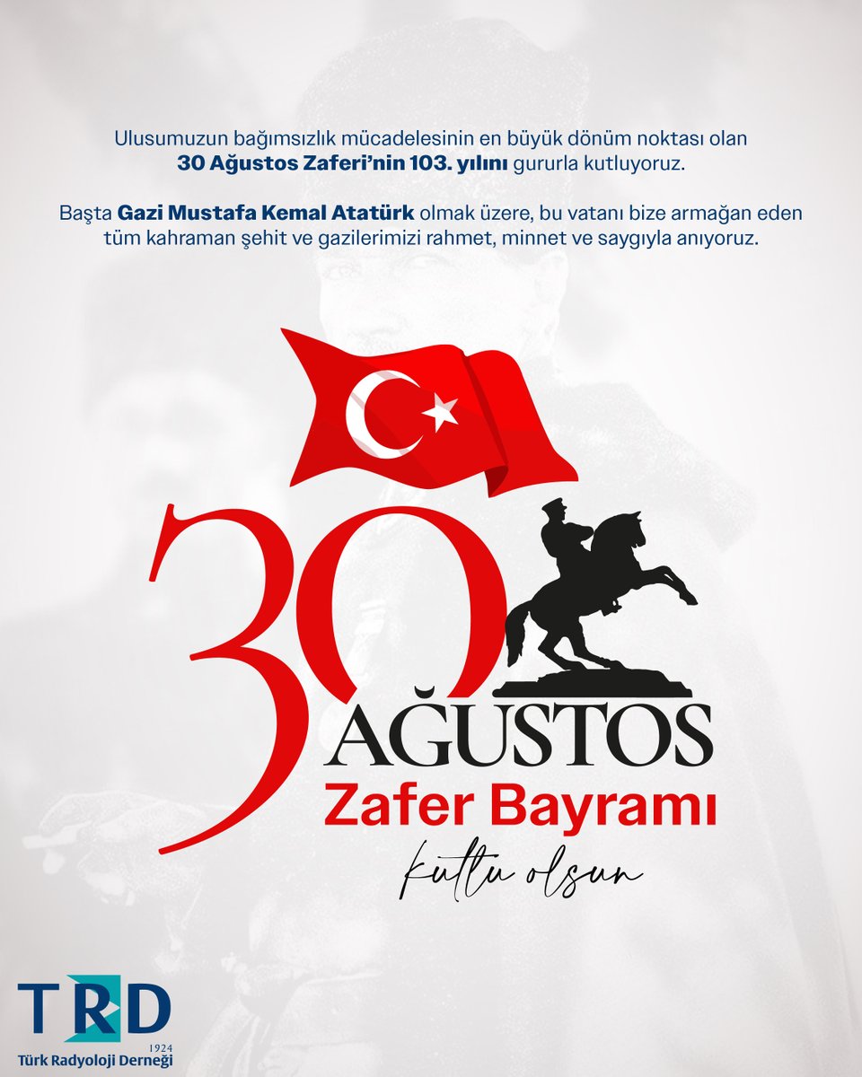 📅 30 Ağustos Zafer Bayramı

Başta Gazi Mustafa Kemal Atatürk olmak üzere, bu vatanı bize armağan eden tüm kahraman şehit ve gazilerimizi rahmet, minnet ve saygıyla anıyoruz.