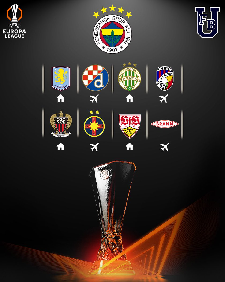 UEFA Avrupa Ligi'nde rakiplerimiz belli oldu. Fenerbahçemize başarılar dileriz.