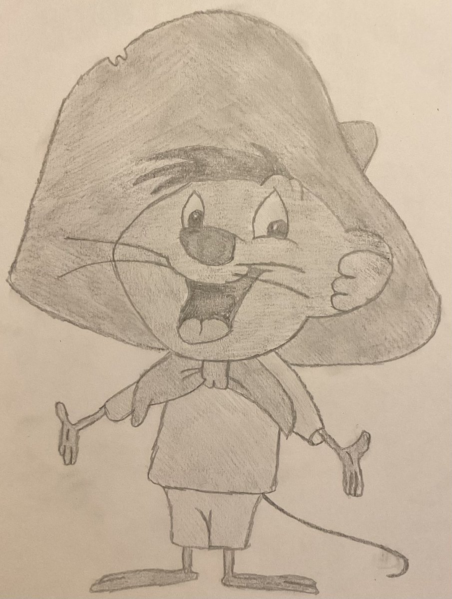 Makayla Stormer (@studiomakayla) on Twitter photo And now, a pencil drawing of Speedy Gonzalez in honor of his cartoon debut today! #tooners #supertooners #tooninwithme #looneytunes <a href="/tooninwithmetv/">Toon In With Me</a> <a href="/MeTVtoons/">MeTV Toons</a> <a href="/LooneyTunes/">Looney Tunes</a> And now, a pencil drawing of Speedy Gonzalez in honor of his cartoon debut today! #tooners #supertooners #tooninwithme #looneytunes <a href="/tooninwithmetv/">Toon In With Me</a> <a href="/MeTVtoons/">MeTV Toons</a> <a href="/LooneyTunes/">Looney Tunes</a>