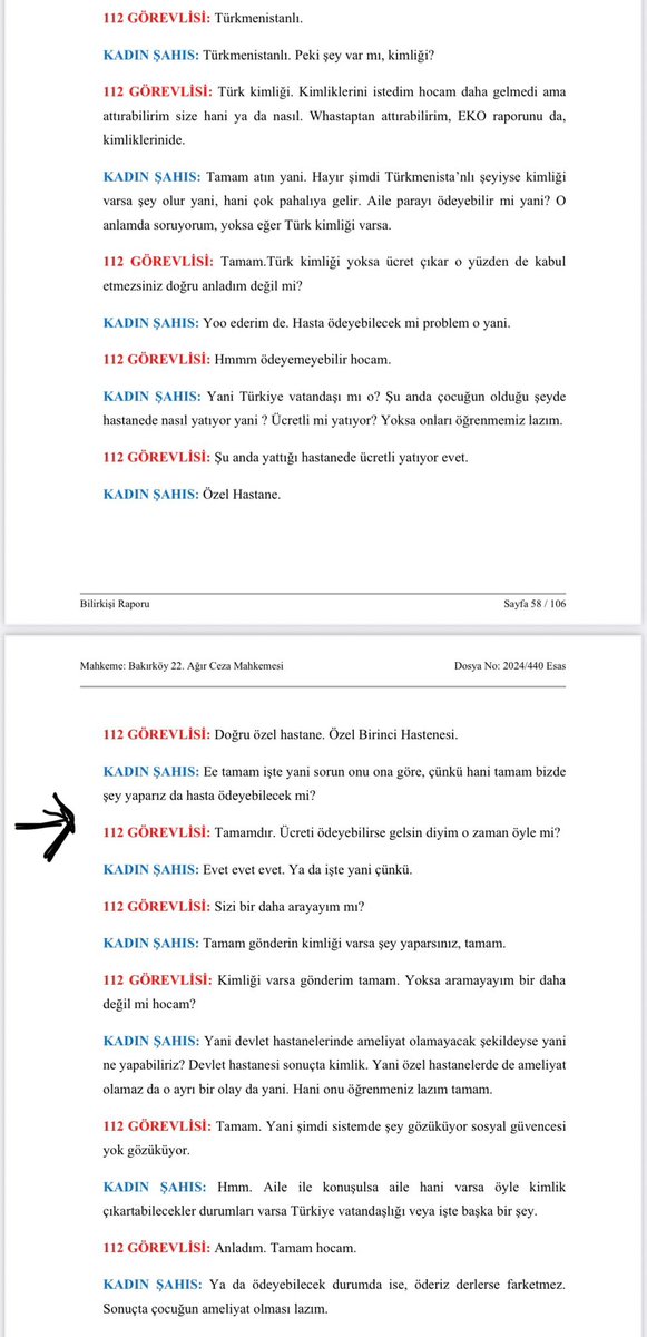 📌112 ses kayıtlarında Nijeryalı Opara ile Kaya bebek için de gerekli şartları taşıyan hastanelere yönelik birçok kez sevk talebinde bulunuldu. Zatürre teşhisi konulan Opara bebek için 3 gün boyunca kamu ve özel hastanelere sevk için yaklaşık 70 defa görüşme yapıldığı dosyalara