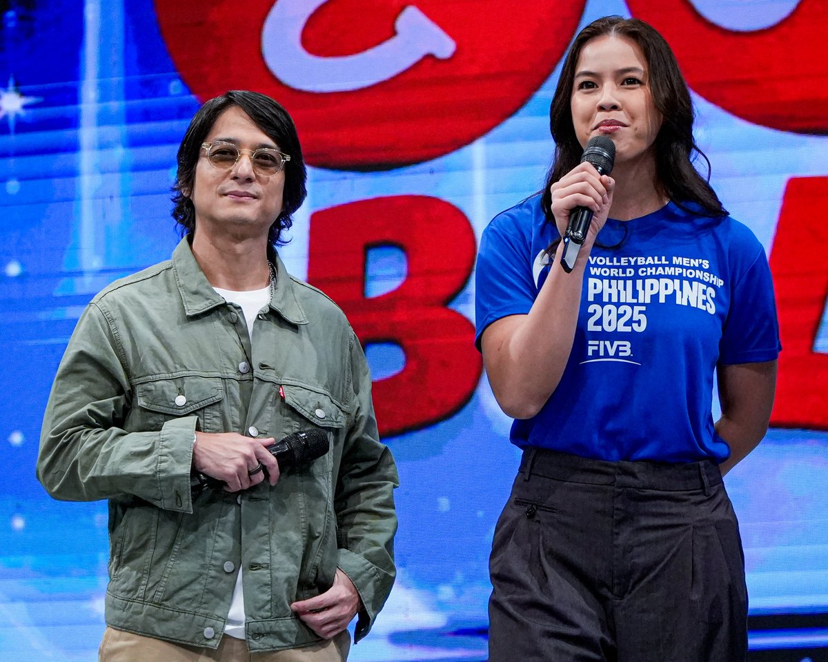 vmgasia's tweet photo. Eya brought her energy to the Eat Bulaga stage, hyping up fans for the FIVB Menโs World Championship this September! ๐๐ฅ
๐ธ @PilipinasLive @TV5manila
#EyaLaure #VMGTalent https://t.co/9a3dMoUvii