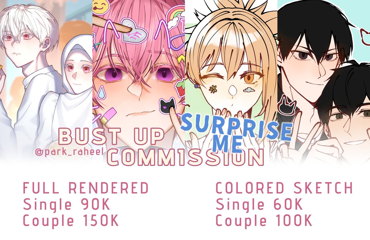 URGENT SKEB COMMISSION OPEN❗
rt &amp; like r very appreciated ♡

Hai maaf aku buka urgent comms lagi karena muncul kebutuhan2 lain yg hrus segera aku bayar:'>

Gas ketuk DM kalau minat yap, kalau mau tanya2 dulu jg boleh bangett<33
#commissionsopen #zonajajan #artidn