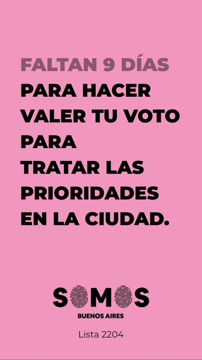 SOMOS la alternativa!!!
Lista 2204