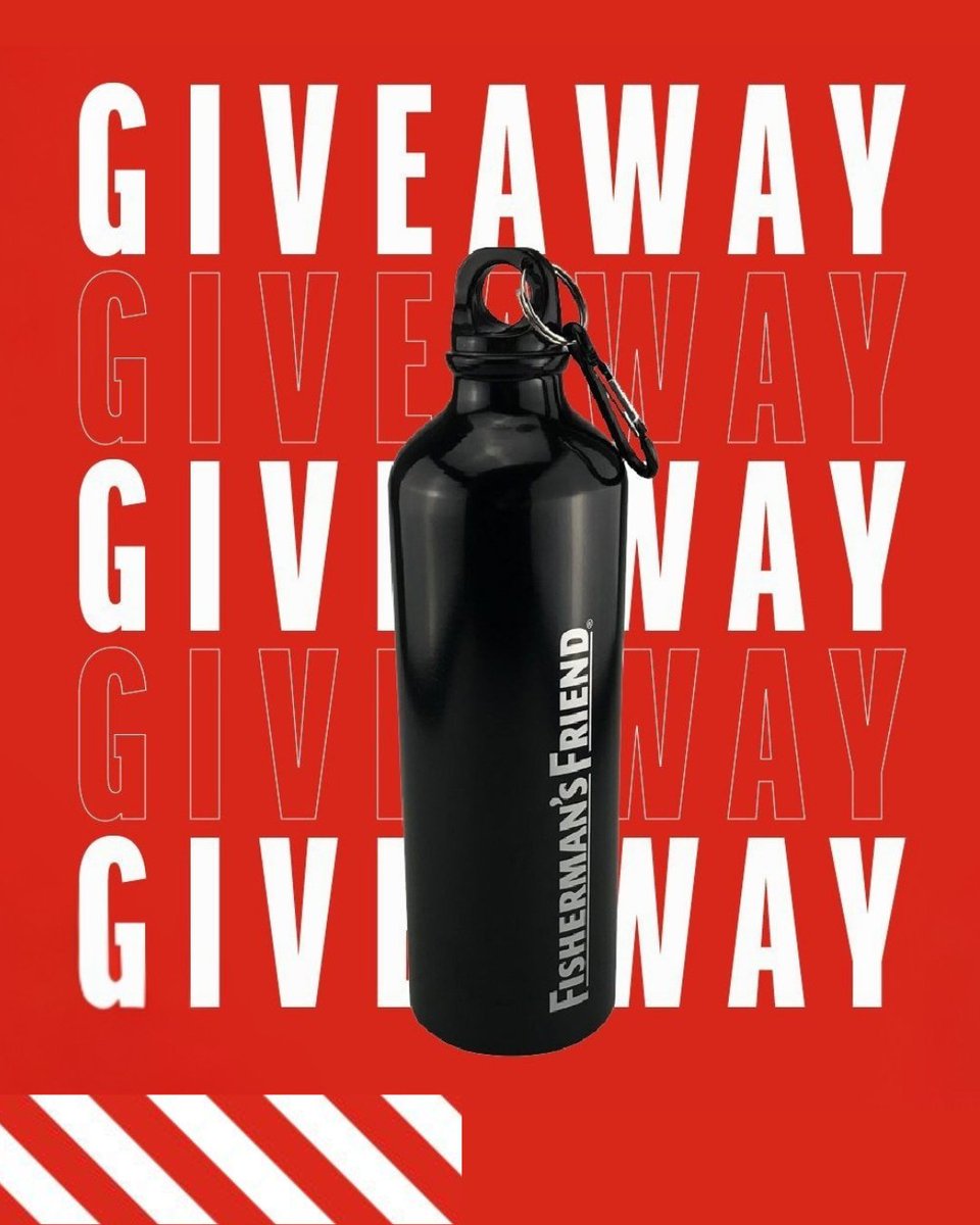 Fisherman's Friend (@fishermans_uk) on Twitter photo We’re giving away 5 sleek Fisherman’s Friend water bottles - Your sidekick for long strolls and lozenge moments.
To enter: Follow us <a href="/Fishermans_UK/">Fisherman's Friend</a>, 'Like' this post and tag a friend 👇
*UK residents only. Closes 08/09/25. Winners will be contacted from this account ONLY. We’re giving away 5 sleek Fisherman’s Friend water bottles - Your sidekick for long strolls and lozenge moments.
To enter: Follow us <a href="/Fishermans_UK/">Fisherman's Friend</a>, 'Like' this post and tag a friend 👇
*UK residents only. Closes 08/09/25. Winners will be contacted from this account ONLY.