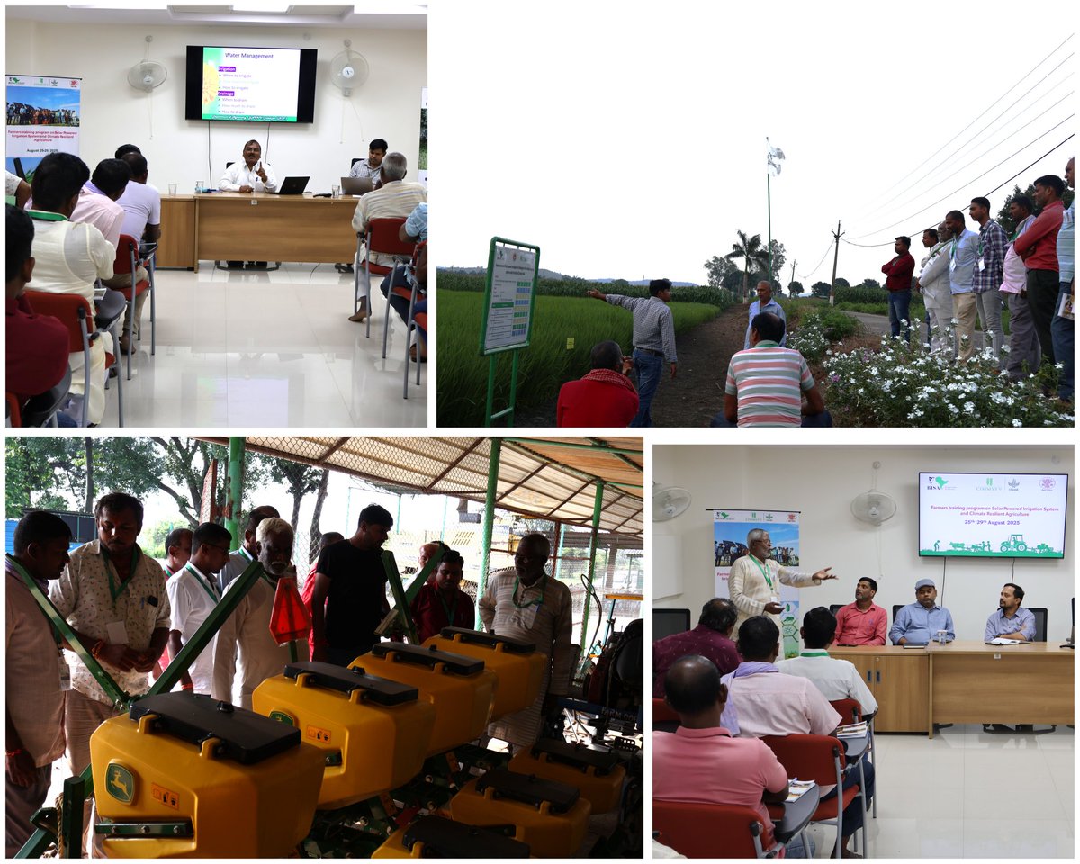 Mahesh Maske (@maske_aec) on Twitter photo BISA Jabalpur, successfully organized a 5 day's training program focused on #solarpowered irrigation & #climateresilient agriculture to delegation of 23 farmers from, Madhubani #Bihar & supported by <a href="/BametiBihar/">Director, BAMETI, Bihar</a>.
<a href="/BISA__India/">Borlaug Institute for South Asia</a> <a href="/CIMMYT/">CIMMYT</a> <a href="/Agribih/">Agriculture Department, Govt. of Bihar</a> <a href="/minmpkrishi/">Agriculture Department, MP</a> BISA Jabalpur, successfully organized a 5 day's training program focused on #solarpowered irrigation & #climateresilient agriculture to delegation of 23 farmers from, Madhubani #Bihar & supported by <a href="/BametiBihar/">Director, BAMETI, Bihar</a>.
<a href="/BISA__India/">Borlaug Institute for South Asia</a> <a href="/CIMMYT/">CIMMYT</a> <a href="/Agribih/">Agriculture Department, Govt. of Bihar</a> <a href="/minmpkrishi/">Agriculture Department, MP</a>