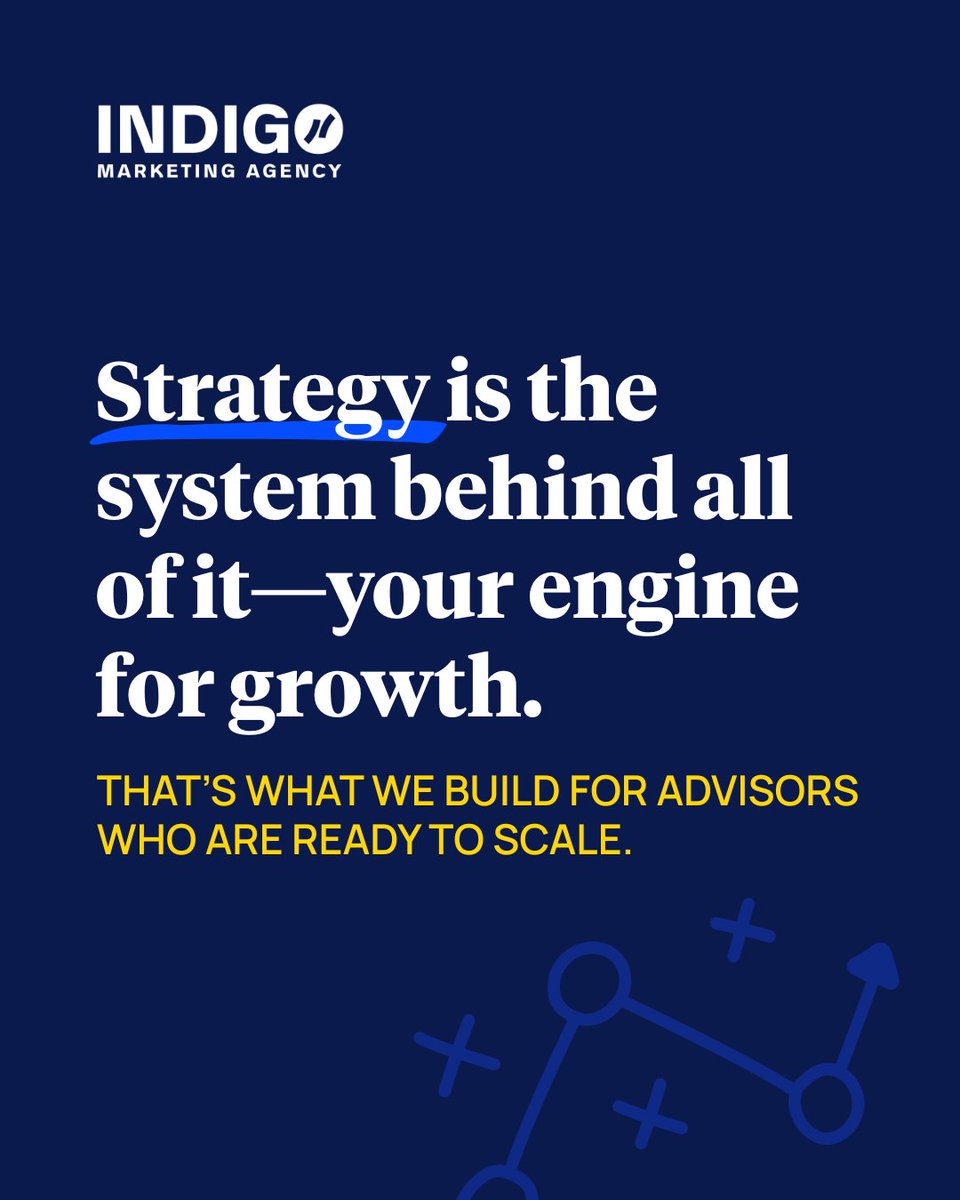 Posting on LinkedIn isn’t a strategy.
Running ads isn’t a strategy.
Even great content isn’t a strategy.

🔑 Strategy is the system behind all of it—your engine for growth.
That’s what we build for advisors who are ready to scale.

#FinancialAdvisorBranding #StrategicMarketing