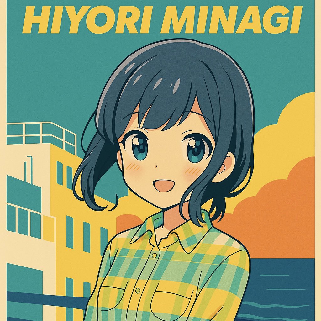 「海凪ひより シティポップ」|あーみんのイラスト