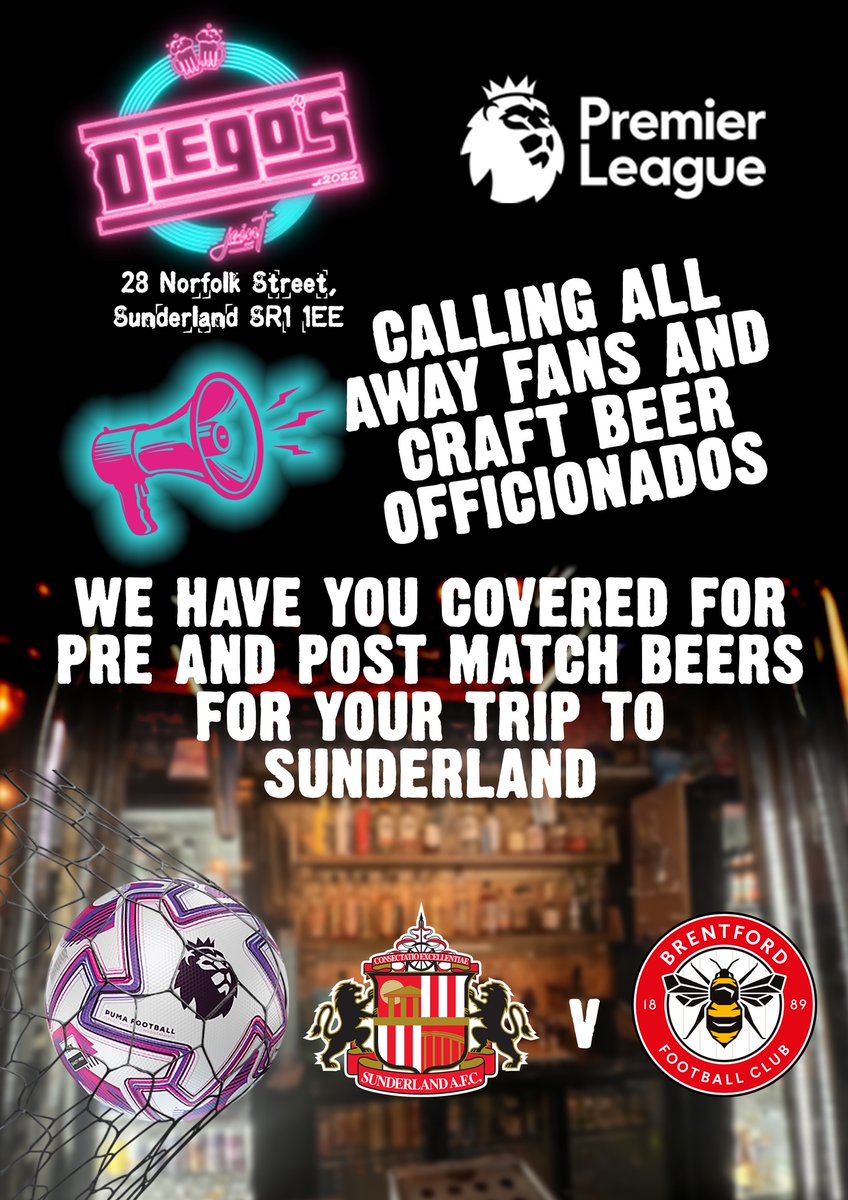 Diego's Joint has told us Bees fans will be welcome at their bar tomorrow. Diego's is a not for profit enterprise which donates to community projects and is a 15-20 minute walk from the stadium. 
🔗Home | Diego's Joint