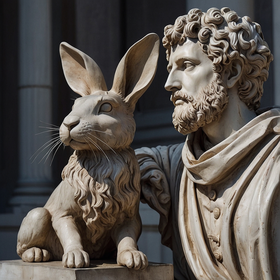 ZenImages3D's tweet photo. Solid stone, gentle grace—A bunny’s smile across time and space art’s whisper turns the old to new,Inspiring hearts in all we do.

#creative #freelance #3danimator #motionGraphics https://t.co/LuA9elvmuE