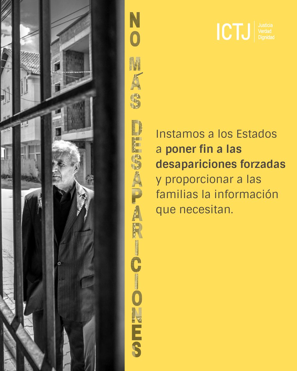 🗣️El director ejecutivo del ICTJ, <a href="/NandoTravesi/">Fernando Travesí</a>, representó al ICTJ en el 1r Congreso Mundial sobre Desapariciones Forzadas en enero de 2025.

Allí presentó estos compromisos🔽: el ICTJ siempre trabajará hombro a hombro con las víctimas.
👇