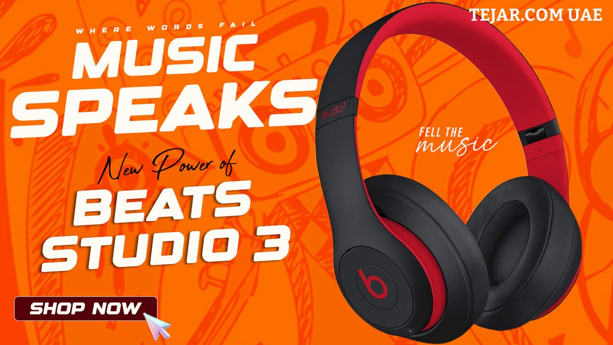 TejarUAE's tweet image. Unleash pure sound power with the Beats Studio 3 – designed for music lovers who crave clarity, bass, and unbeatable comfort.

🛒 Available now at Tejar.com UAE

👉 [Shop Now] ae.tejar.com/beats-studio3-…

#BeatsStudio3 #TejarUAE #PremiumSound