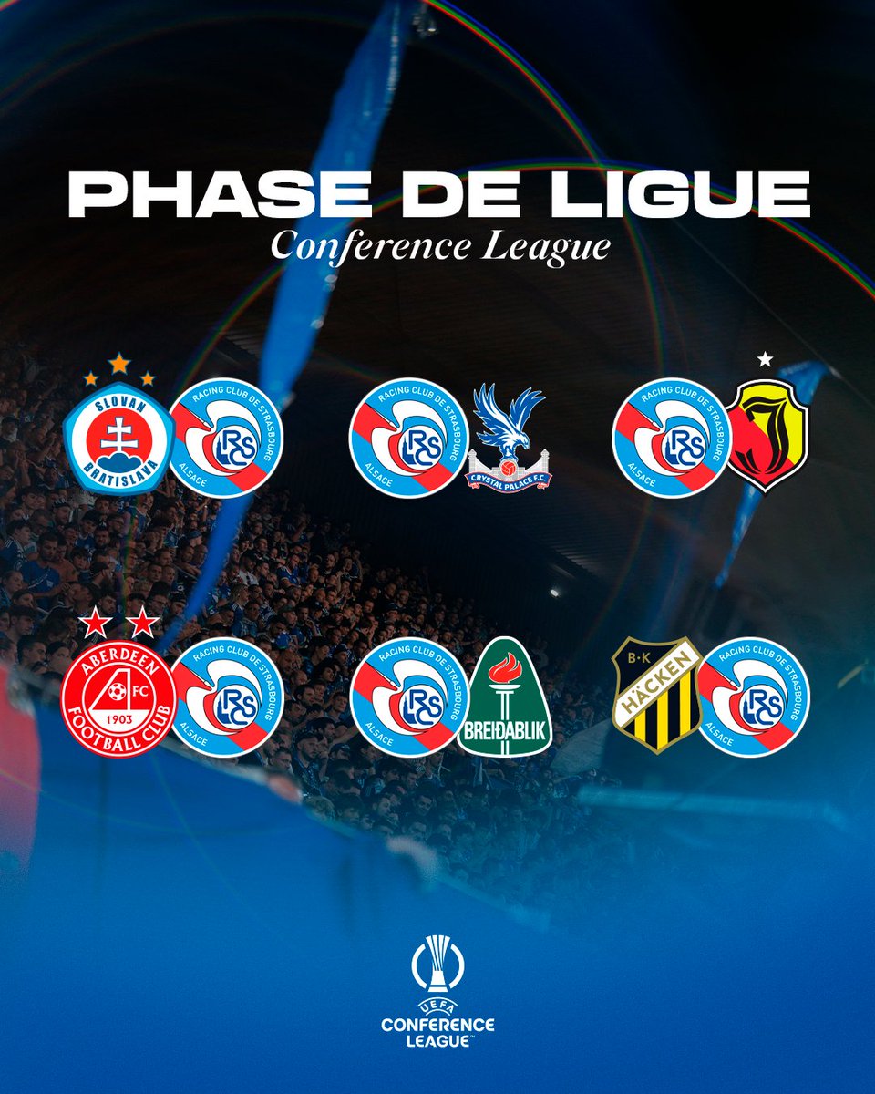 Nos 6 adversaires de la phase de ligue de <a href="/Conf_League/">UEFA Conference League</a> 🤩🇪🇺

#ConferenceLeague
