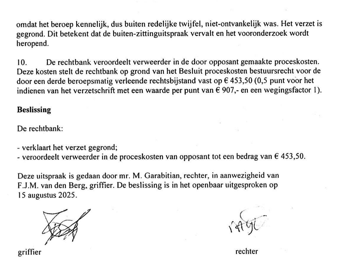 WillDoFreedom.com (@dancalegria) on Twitter photo Ons verzet tegen de kennelijke niet ontvankelijkheid is toegewezen.
Dit is een stapje richting transparantie aangaande de batches van de injecties.
<a href="/MinVWS/">Ministerie van VWS</a> probeert krampachtig de OCABR rapporten verborgen te houden en schuwt daarbij de smerige streken niet. Redenen als Ons verzet tegen de kennelijke niet ontvankelijkheid is toegewezen.
Dit is een stapje richting transparantie aangaande de batches van de injecties.
<a href="/MinVWS/">Ministerie van VWS</a> probeert krampachtig de OCABR rapporten verborgen te houden en schuwt daarbij de smerige streken niet. Redenen als