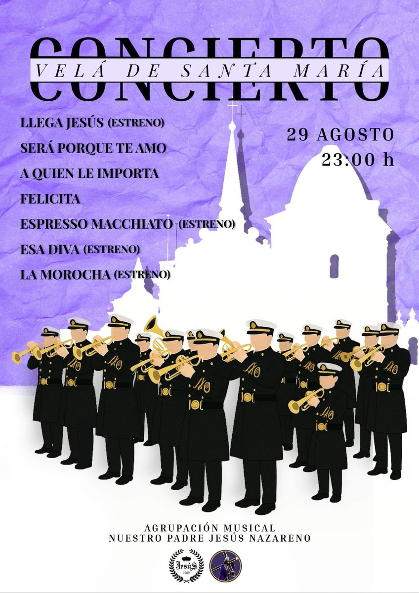 Hoy tenemos nuestra primera actuación de la temporada, en casa, con nuestra gente....
Vamos a disfrutar Agrupación  Musical Nuestro Padre Jesús Nazareno <a href="/amjesusjerez/">ᴀ.ᴍ. ɴᴜᴇsᴛʀᴏ ᴘᴀᴅʀᴇ ᴊᴇsús ɴᴀᴢᴀʀᴇɴᴏ</a>
#SonesdeJesús #SuenaJerez #nazarenodejerez