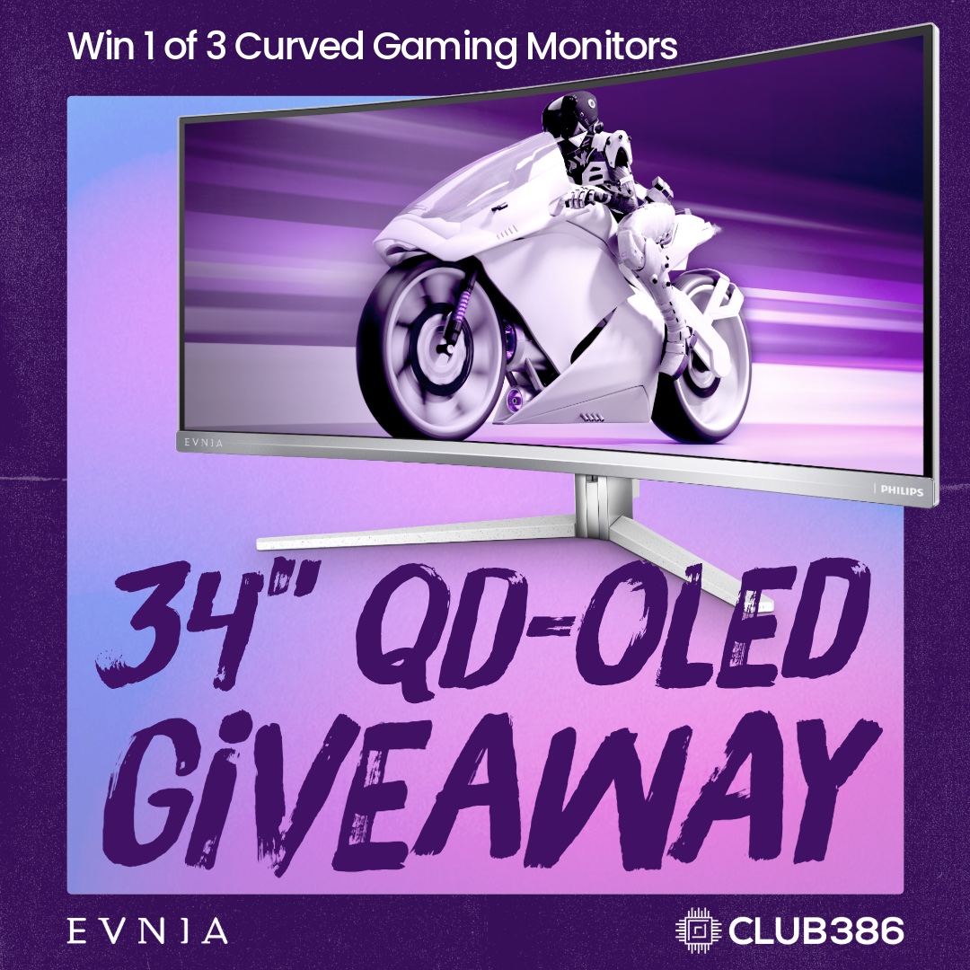 theclub386's tweet photo. 🖥️ OLED #GIVEAWAY 🖥️

Club386 and Philips @evniaglobal are giving you the chance to #win 1 of 3 QD-OLED monitors! 🤩

Open to Europe and UK residents, #competition closes 30/09, 23:59 (BST). 🇪🇺 🇬🇧

Like, share, and be in it to win it over on Club386.🤞👇
https://t.co/VWkqcaoxg9 https://t.co/UCVMUELcq8