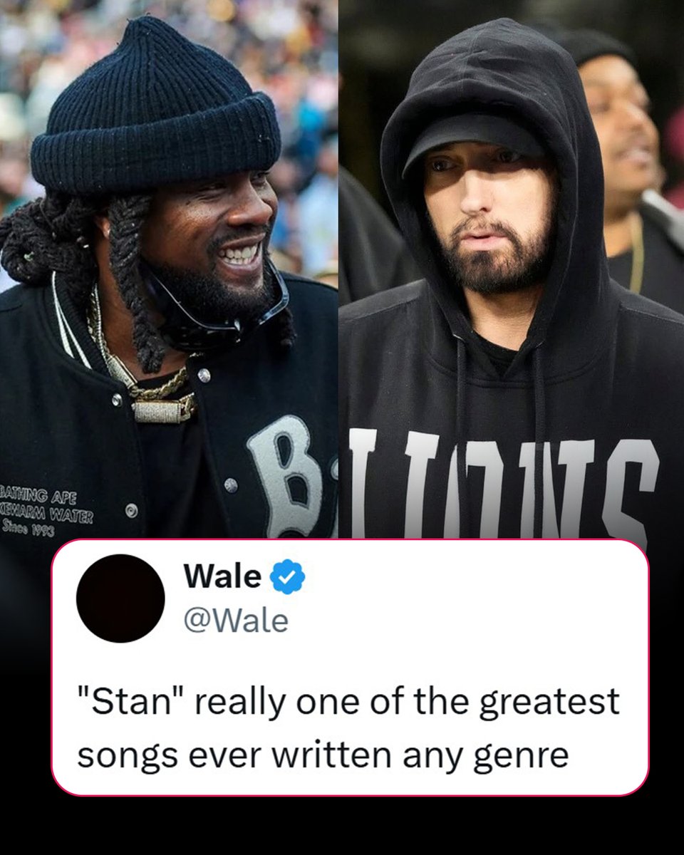 . <a href="/Wale/">Wale</a> says Eminem's "Stan" is one of the greatest songs ever written in any music genre!