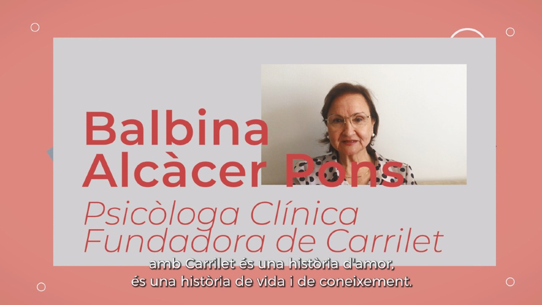 Tanquem la recuperació dels videos 💙50 +1 persones per 50 anys💙 Amb l'estimada Balbina Alcàcer, psicòloga clínica i fundadora de la nostra cooperativa.
Què ha significat per ella❓
📹 youtu.be/Nj0r2wNWP7s
🔗 carrilet.org/50-anys-de-car…