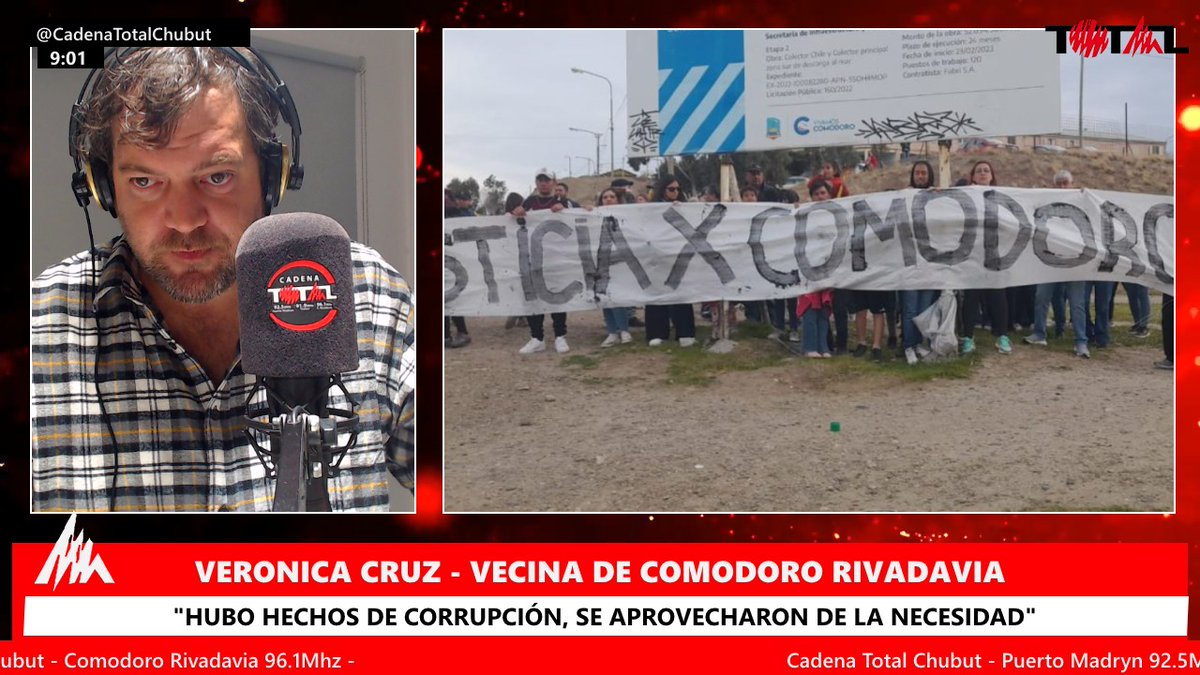 #EmergenciaClimática #Comodoro 

🎙️Verónica Cruz (vecina) ¨En ese momento salíamos a buscar maquinas, y nos decían que tenían la orden de ir a trabajar a las casas y calles de los funcionarios¨

👉¨Los funcionarios nunca salieron a explicar que pasó con las obras¨👈