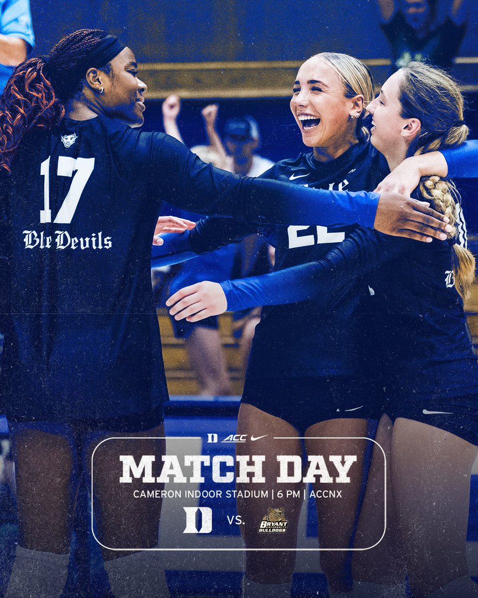 VOLLEYBALL IS BACK‼️

📺 bit.ly/3HT9hZI
📊 goduke.us/3JzLnTC
📄 goduke.us/4mEdwaA

#GoDuke