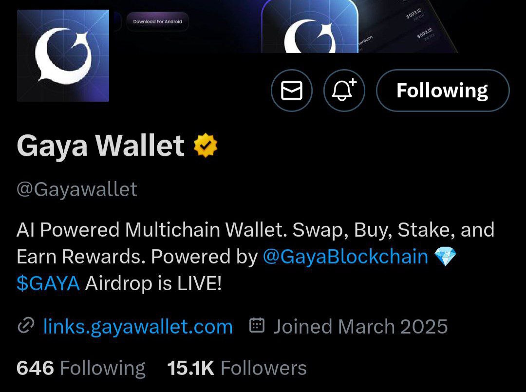 dailycombo_0's tweet photo. ✅Gaya Wallet - Non Telegram Airdrop !

1️⃣Download Mobile App 
https://t.co/gsUWuXvZm8
2️⃣Create New Wallet &amp; Backup 
3️⃣Settings ➡️ Rewards ➡️ Submit Code for Bonus 
4️⃣Connect Social Accounts 
5️⃣Complete all tasks 

Code : SBpX

@GayaBlockchain @Gayawallet https://t.co/lEgzprrPf8