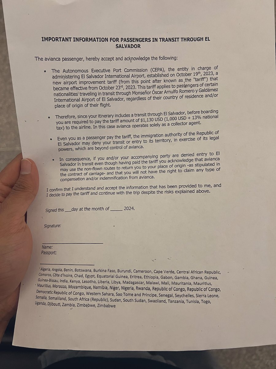 a pro tip while flying to argentina for devcon:

never risk a layover in El Salvador — they slap indians with a $1200 ‘airport development’ fee, just for passing through.

out of all asians, only indians get the special third world country treatment ffs.