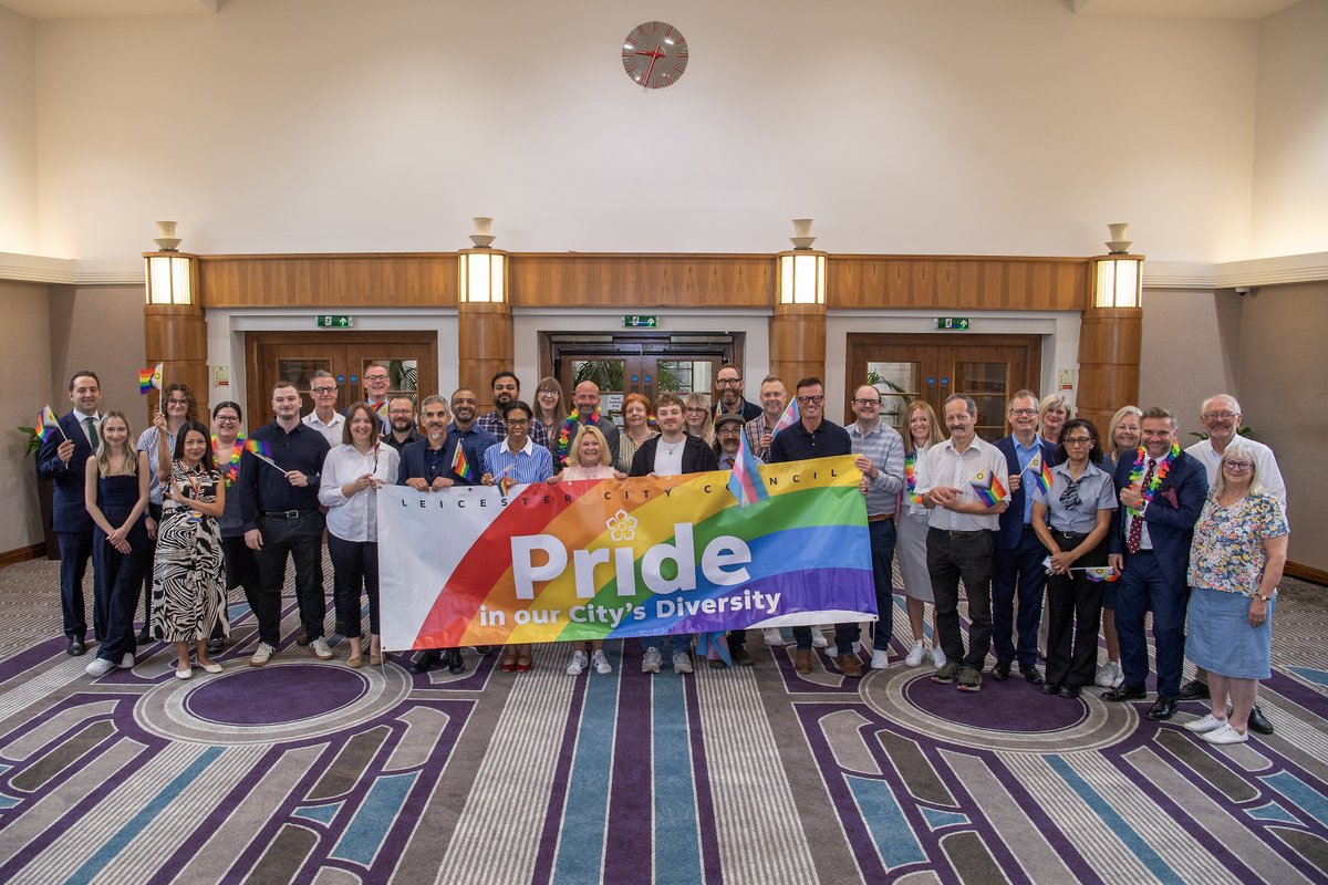 Leicester City Council (@leicester_news) on Twitter photo Leicester City Council is proud to be a supporter of Leicester #Pride which returns to the city on Saturday. 
The festival begins with a parade leaving from Curve theatre at 12 and ending in  Abbey Park, where there will be music, food & drink and a funfair. Everyone is welcome! Leicester City Council is proud to be a supporter of Leicester #Pride which returns to the city on Saturday. 
The festival begins with a parade leaving from Curve theatre at 12 and ending in  Abbey Park, where there will be music, food & drink and a funfair. Everyone is welcome!