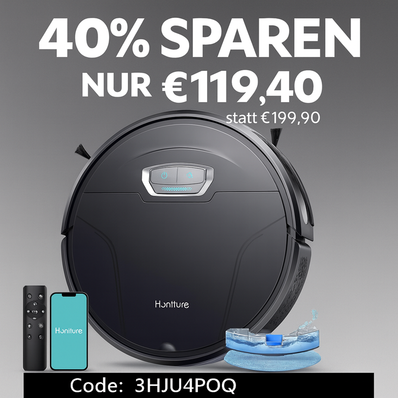 dealify_cc's tweet photo. 🔥Saugroboter mit Wischfunktion, Verbesserte Navigation, APP &amp; Alexa &amp; Fernbedienung
❌40% sparen - NUR €119,40 statt €199,90❌
Code: 3HJU4POQ
+Coupon anwenden‼️
➡️ https://t.co/sGqHxqmXkp https://t.co/vzJytsTww4