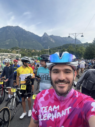 wildtomorrow's tweet photo. Huge congrats to Marc Solomon — our first #TeamElephant rider at L’Étape du Tour de France this July! 🐘🚴‍♂️ He conquered 131 km, 4,500m ascent &amp; 5 climbs, raising $1,900 to protect wildlife.
Ride with us in 2026: https://t.co/oFI5mfa5Hu
#LEtapeDuTour #WildlifeConservation https://t.co/Ztg53IRgrv