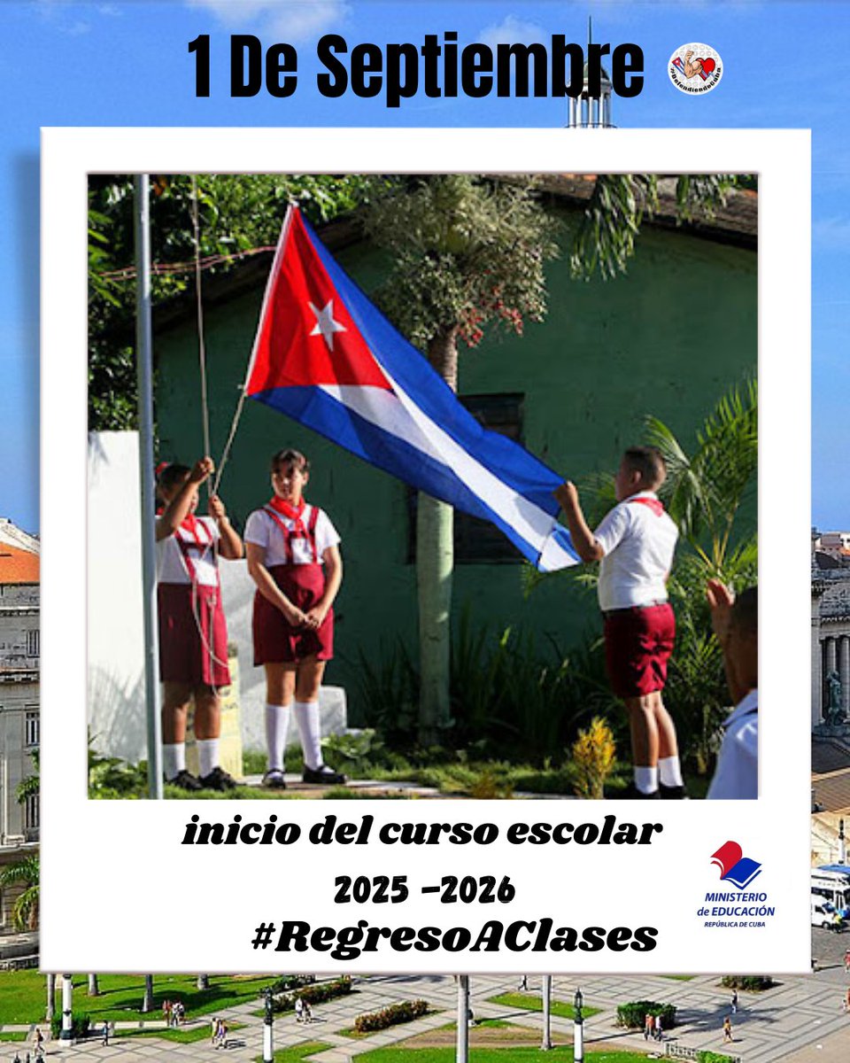 ¡Un día feliz está llegando!
#DeRegresoALasAulas 🇨🇺❤️
<a href="/CubaMined/">MINED</a>