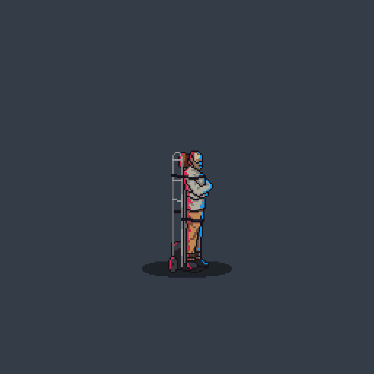Resacality's tweet photo. Hannibal Lecter #pixelart https://t.co/VFiorwU084