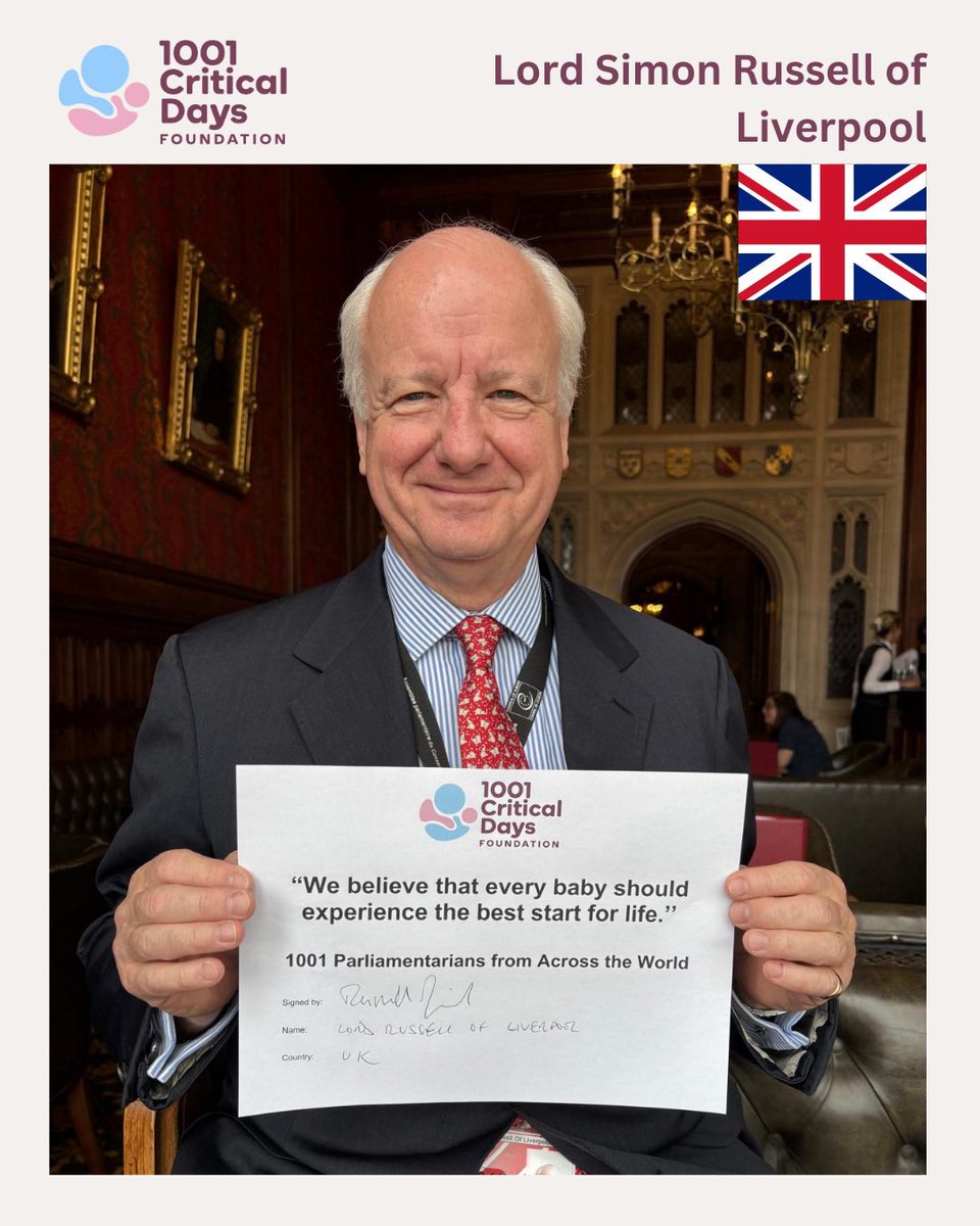 1001 Critical Days Foundation (@1001cdf) on Twitter photo Decades of dedication to children’s welfare make Lord Simon Russell of Liverpool’s Declaration of the Day especially powerful 💛 A trustee of the Foundling Museum & Governer of Coram, he agrees that early childhood support is a shared societal responsibility #1001CriticalDays Decades of dedication to children’s welfare make Lord Simon Russell of Liverpool’s Declaration of the Day especially powerful 💛 A trustee of the Foundling Museum & Governer of Coram, he agrees that early childhood support is a shared societal responsibility #1001CriticalDays