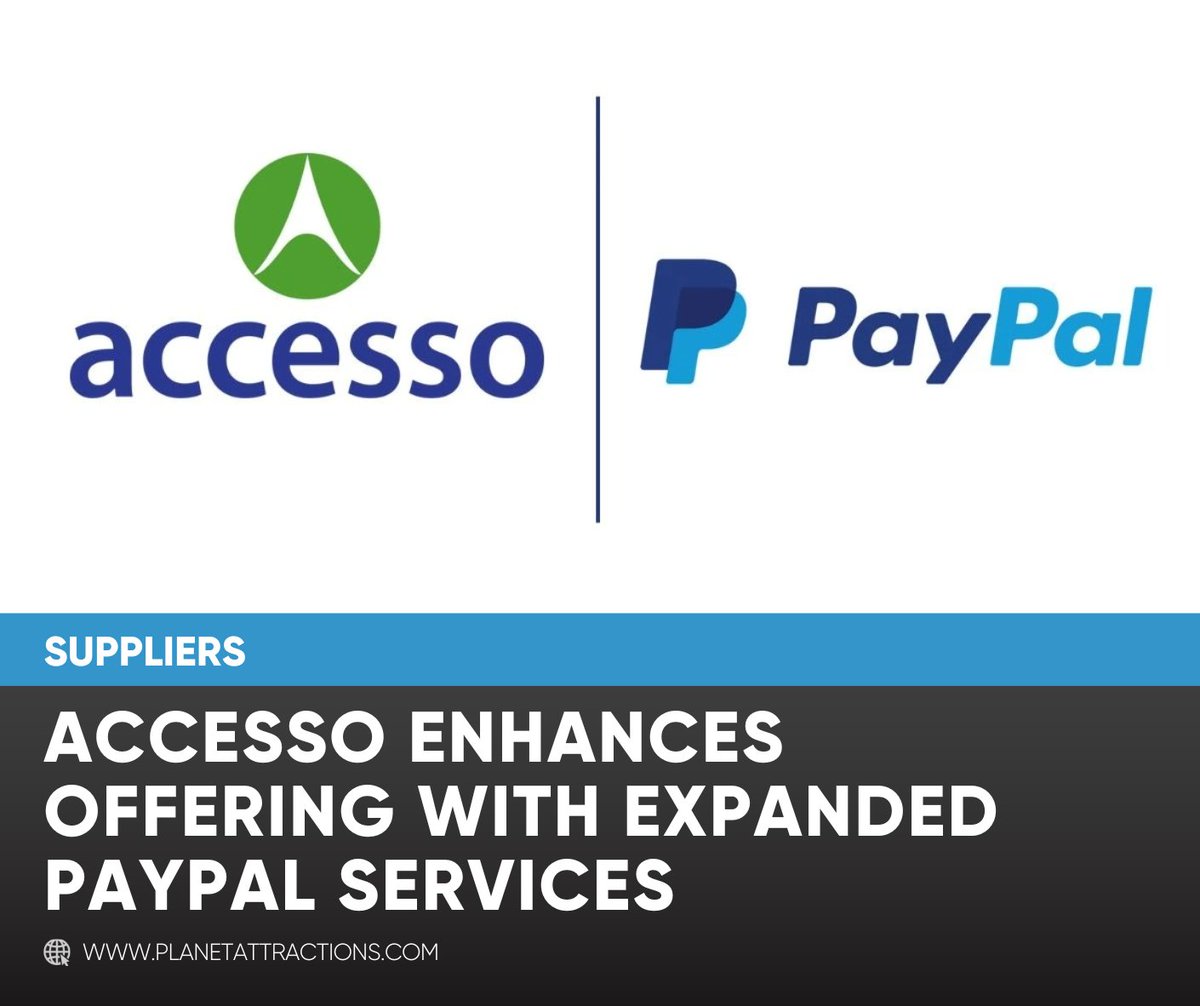 accesso has expanded its partnership with PayPal, adding new payment options including Venmo, Pay Later and Pay in 3 to its accessoPay 3.0 platform. t.ly/zXfbW

<a href="/accessoTech/">accesso Technology Group</a> | <a href="/PayPal/">PayPal</a>
