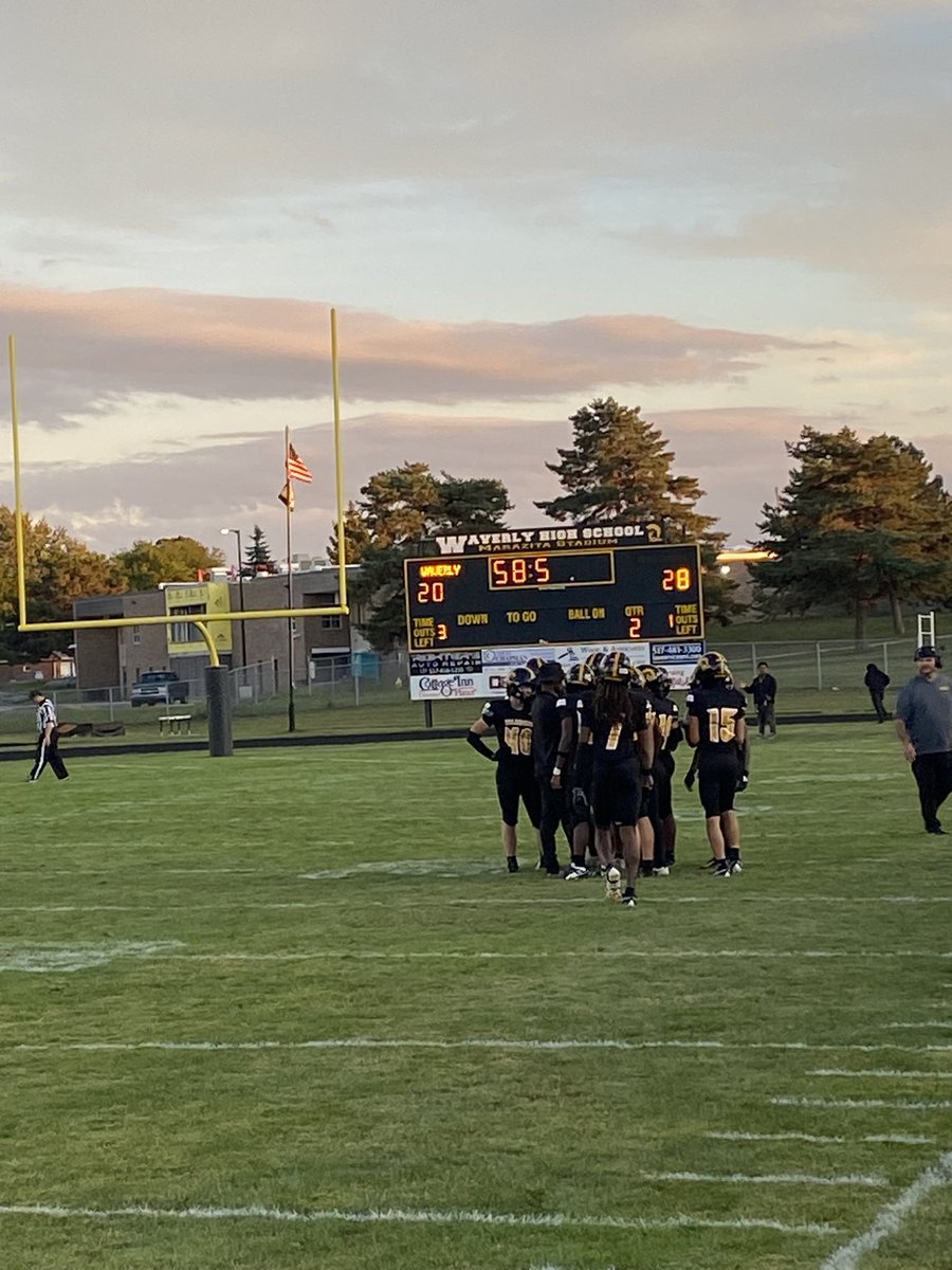 Final score Wayland 50- Waverly 28