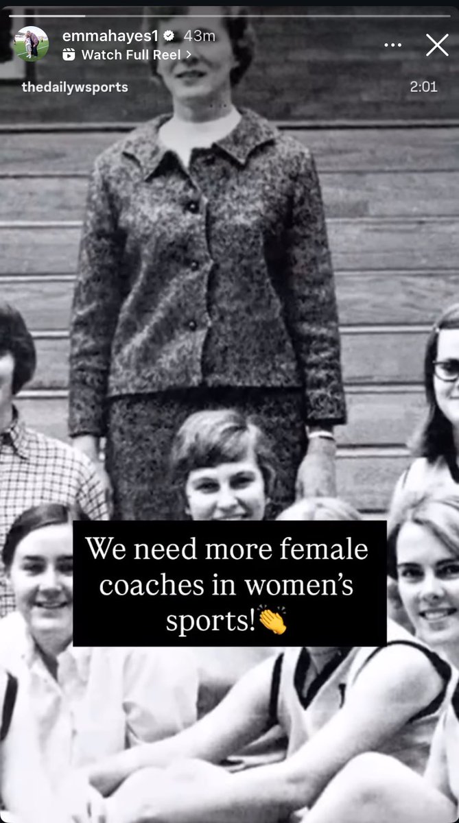 Emma Hayes on Instagram. 

Word.