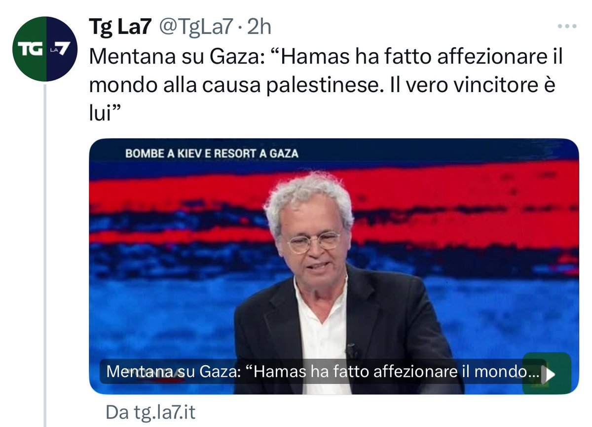 Scopro che è stato Hamas a muovere la mia pietà verso i palestinesi.
Stupido io che pensavo fosse dovuta al massacro indiscriminato di bambini e donne per proiettili, bombe o fame.
Comunque Hamas sta facendo breccia anche in tanti ebrei di tutte le nazionalità.
Anche in Israele.